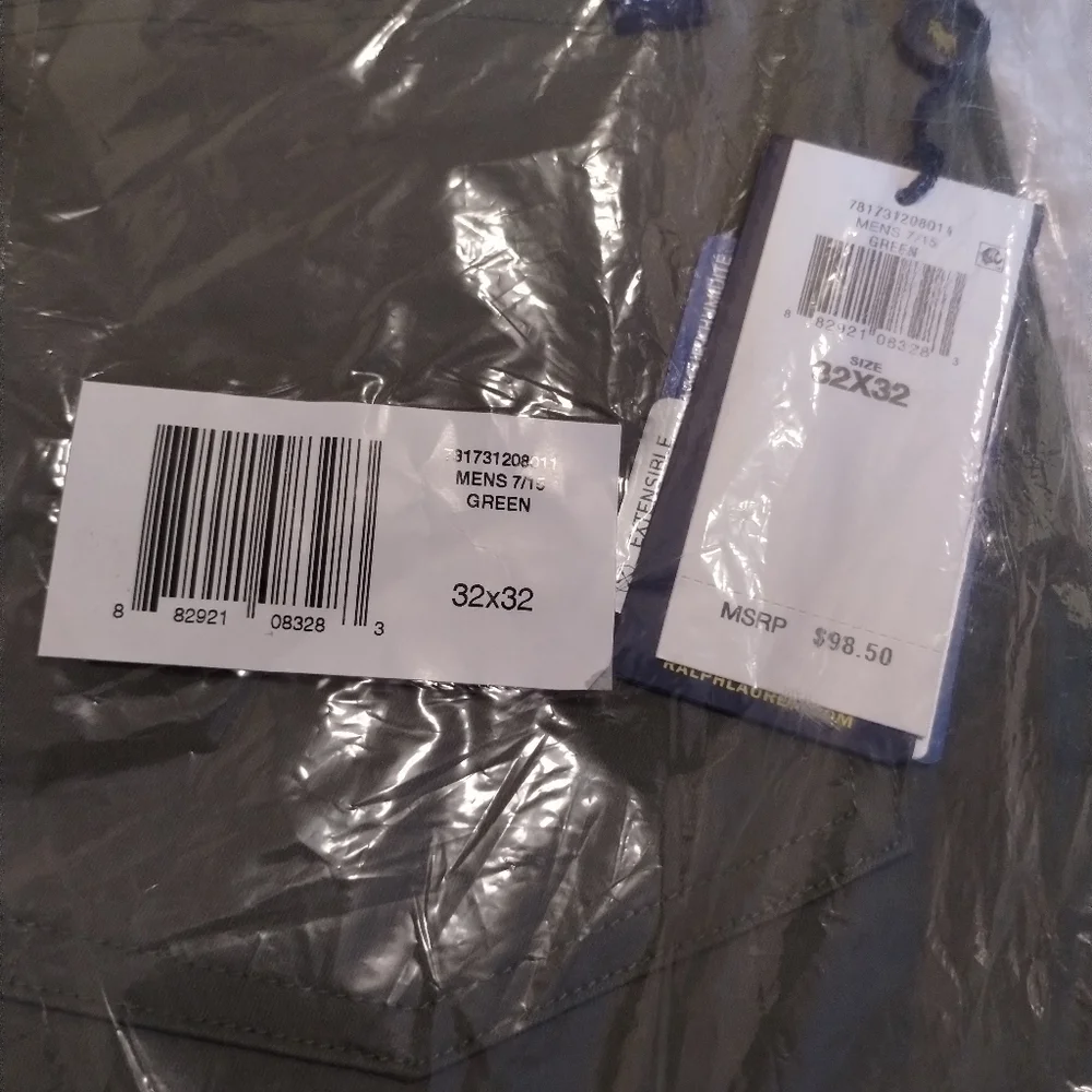 NWT Polo Golf By Ralph Lauren Tailored Fit 5 Pocket Cypress Trousers